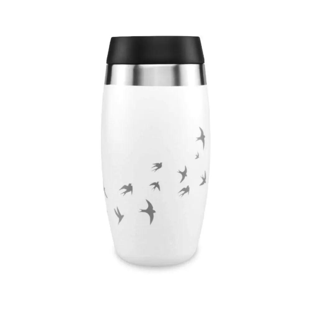 Ohelo 400ml To-Go Tumbler With Etched Swallows - White