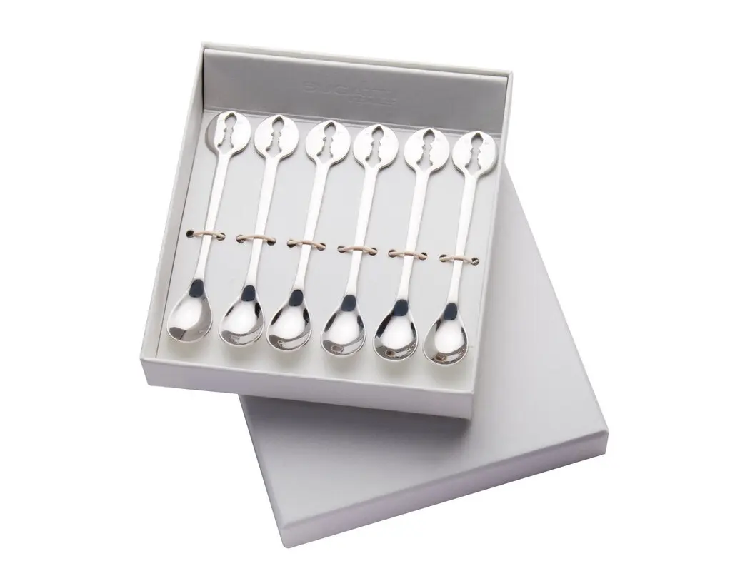 Bugatti Kiss Set of 6 Moka Spoons