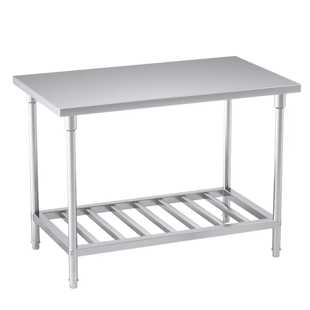 Soga Commercial Catering Kitchen Stainless Steel Prep Work Bench Table 120*70*85cm