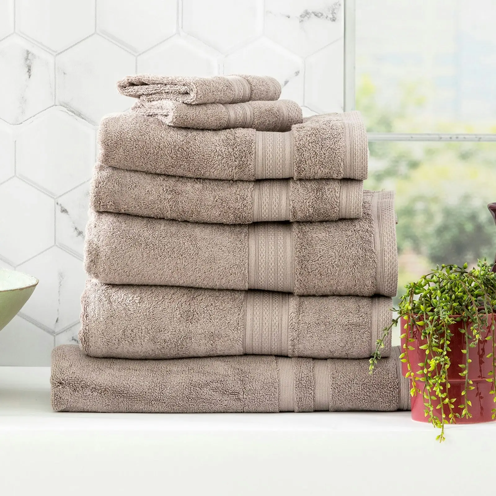 Stella Bamboo Towel Sets Pewter