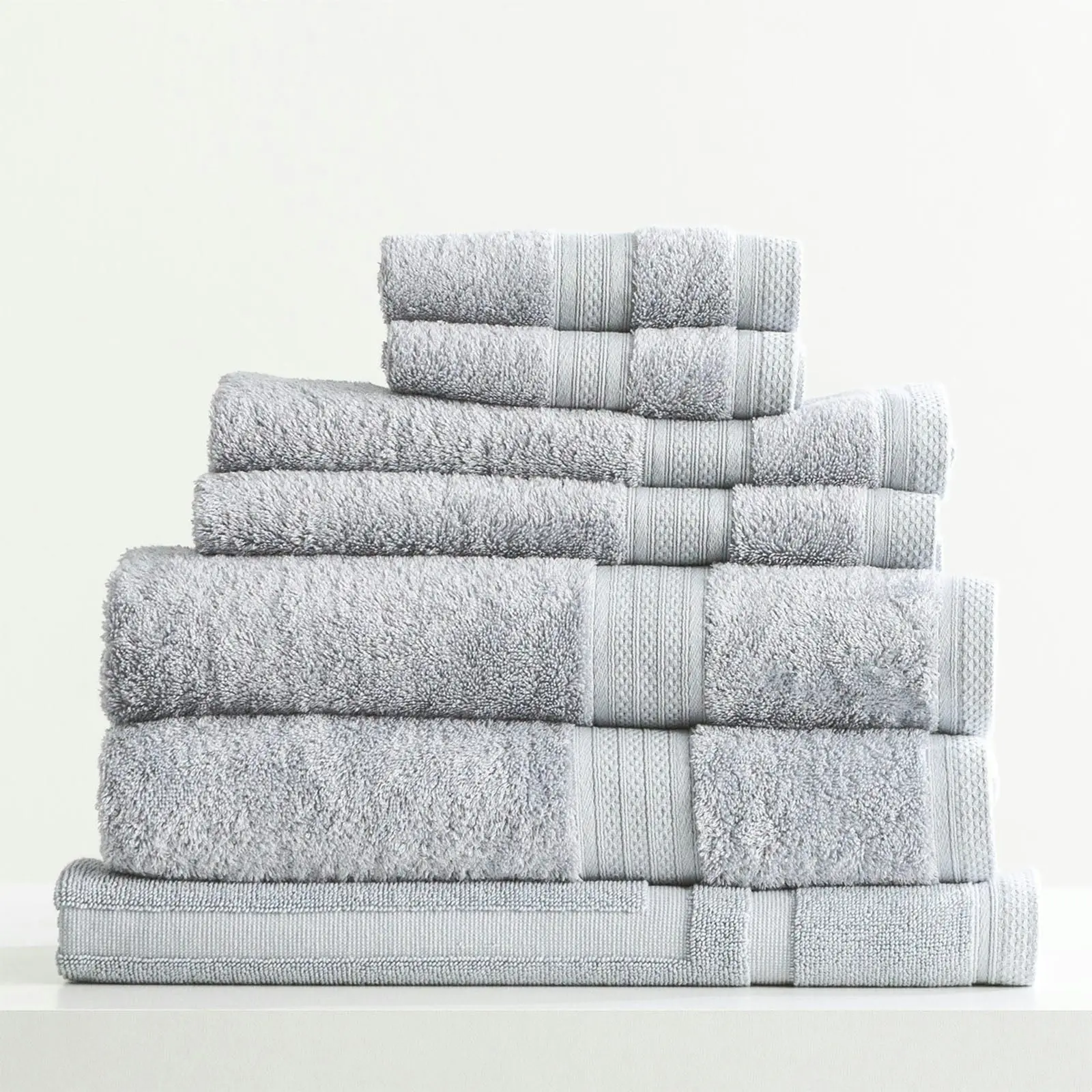 Stella Bamboo Towel Sets Silver