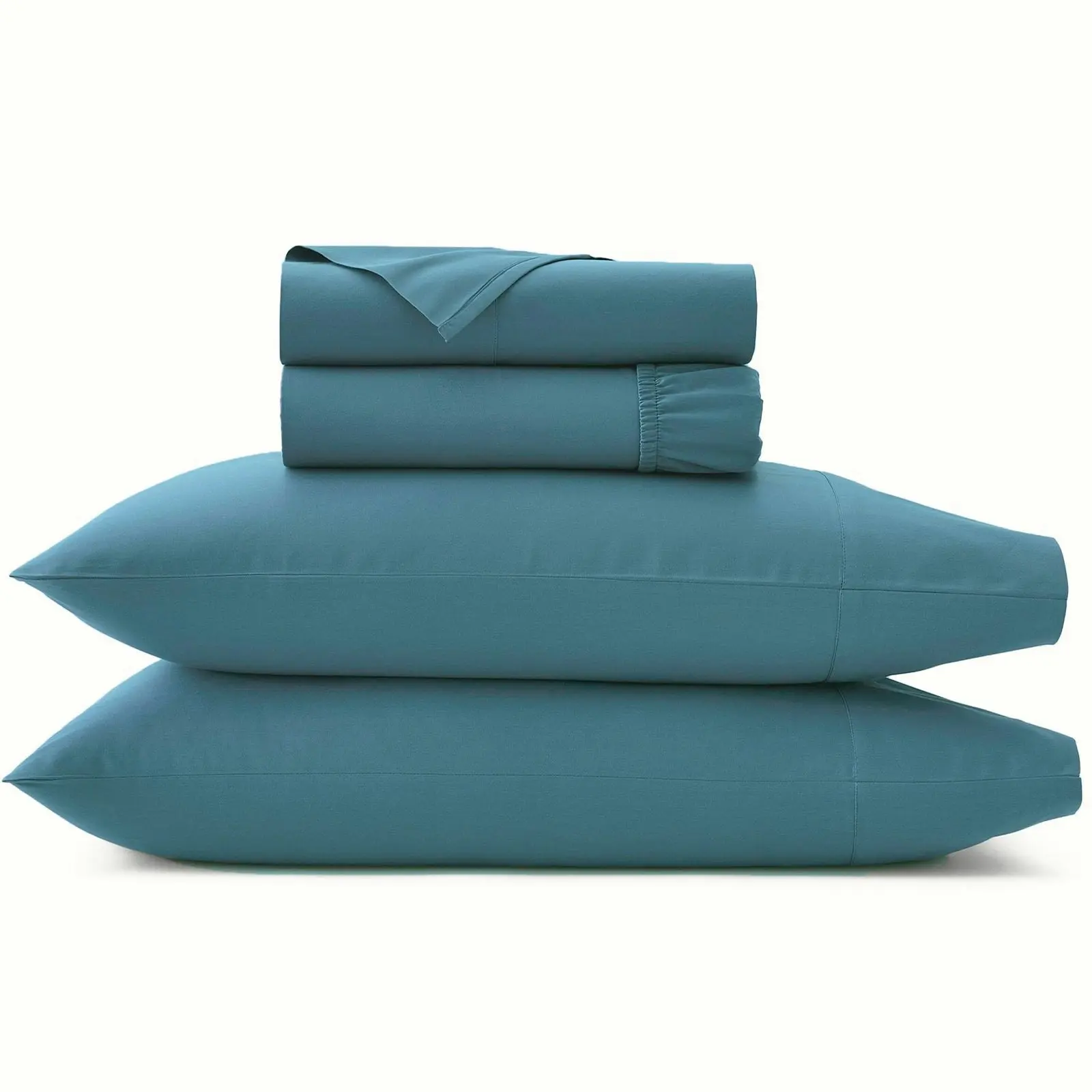 Cotton Natural 500 Thread Count Sheet Set Teal