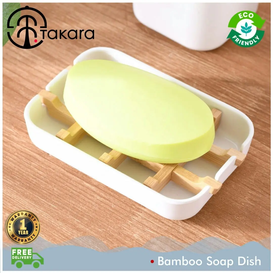 Takara Takae Bamboo Soap Dish White