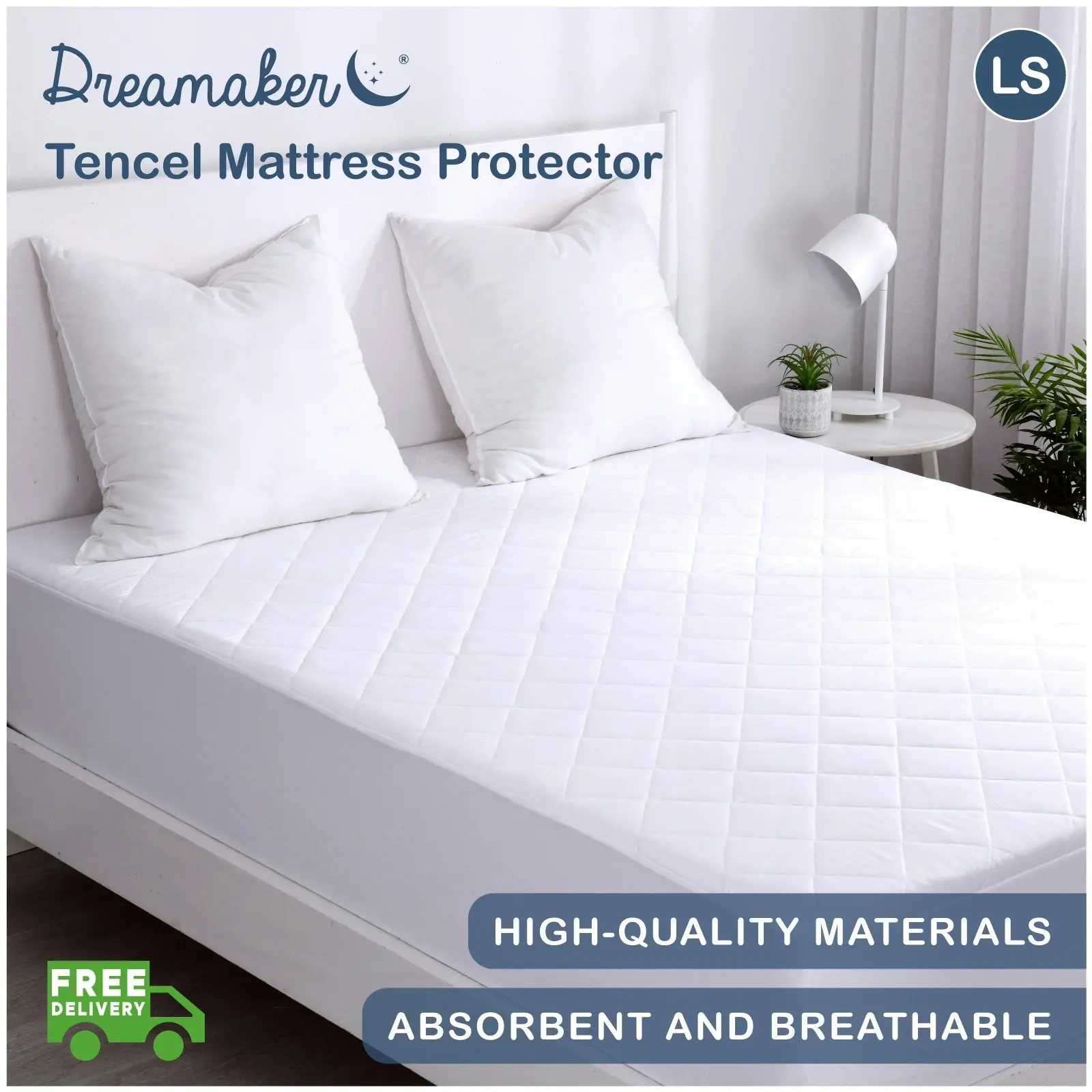 Dreamaker Tencel Mattress Protector Long Single Bed