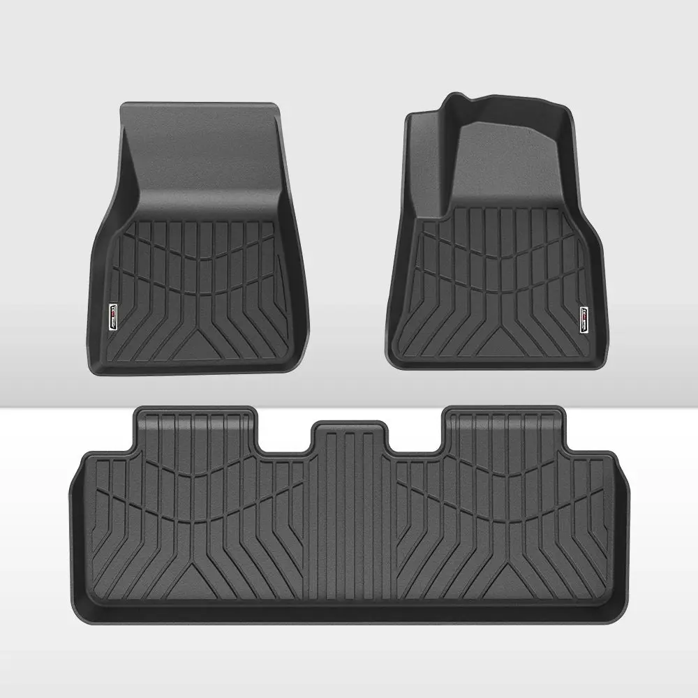 Kiwi Master 3D TPE Car Floor Mats Fit Tesla Model Y 2022-ON