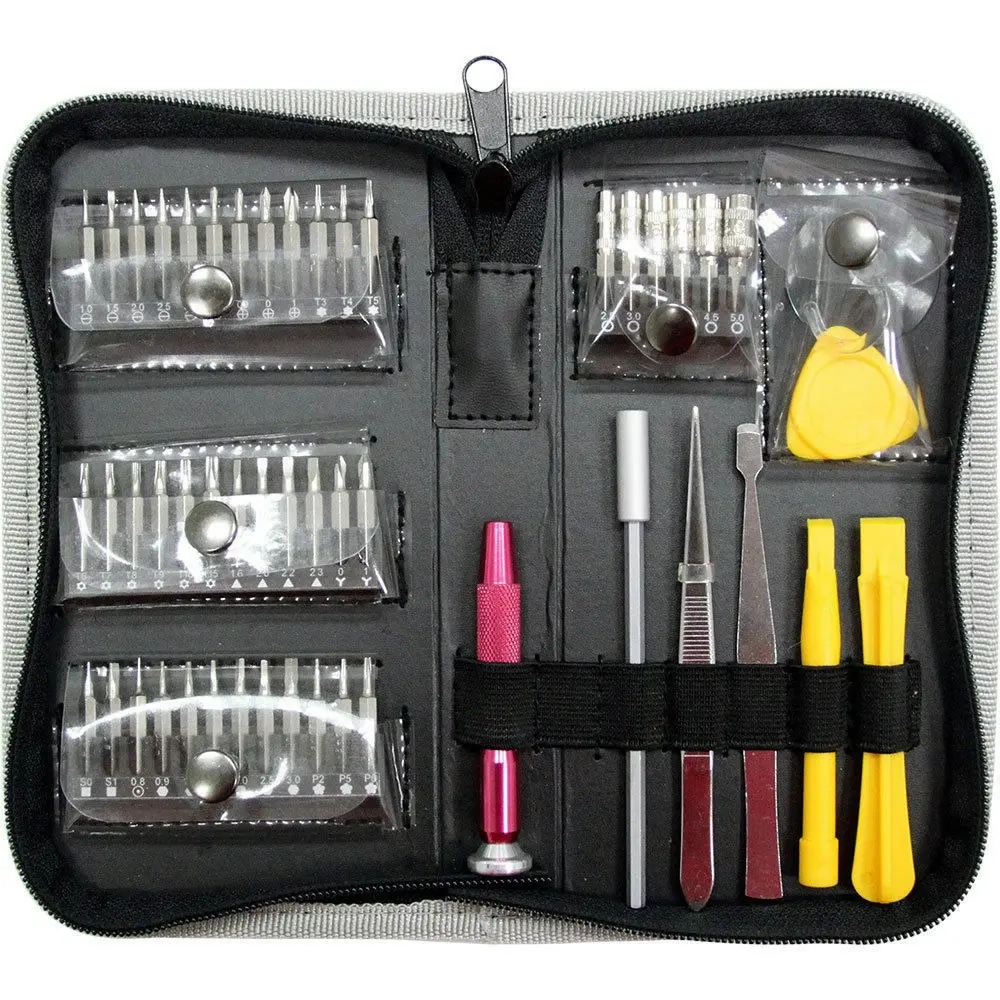 Doss 51 in 1 Tool Pouch Bag Tech Devices Repair Kit Screwdriver Handle Bits