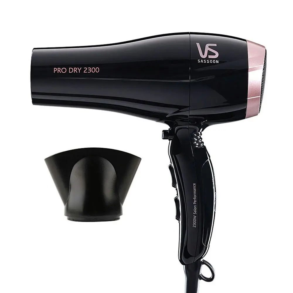 VS Sassoon VSD120A Pro Dry 2300W Hair Dryer/Hairdryer/Fast Drying/Light Weight