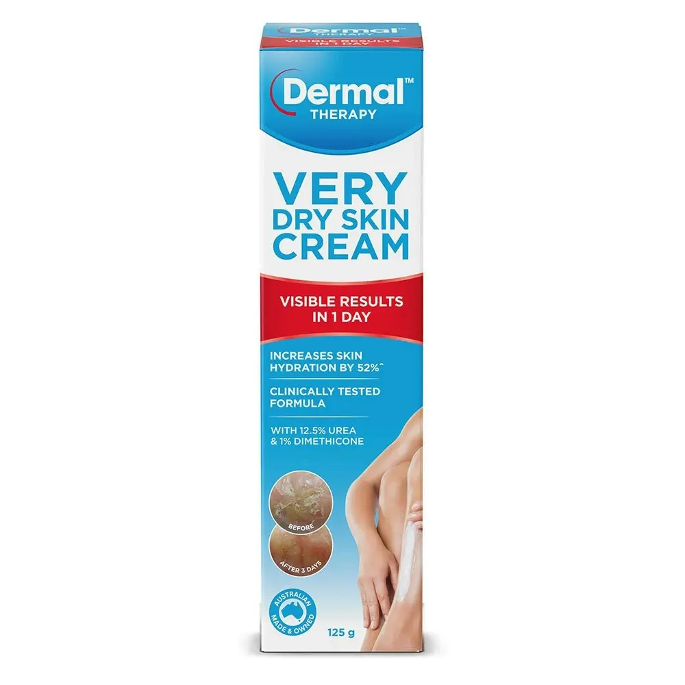 Dermal Therapy 125g Very Dry/Itchy Skin Care Body Cream/Moisturiser/Hydrating