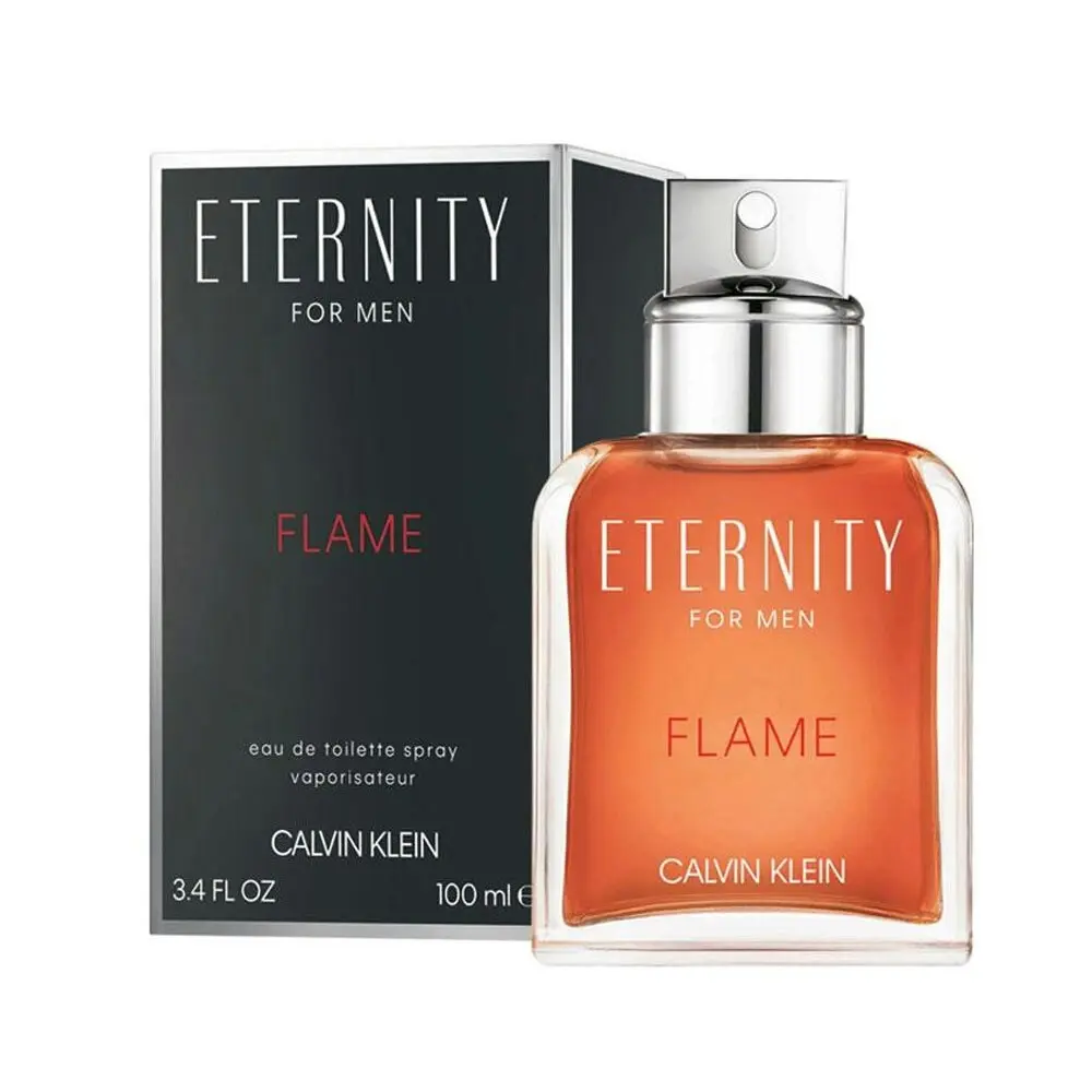 Calvin Klein Eternity Flame 100ml Eau De Toilette Mens Natural Spray/Fragrance