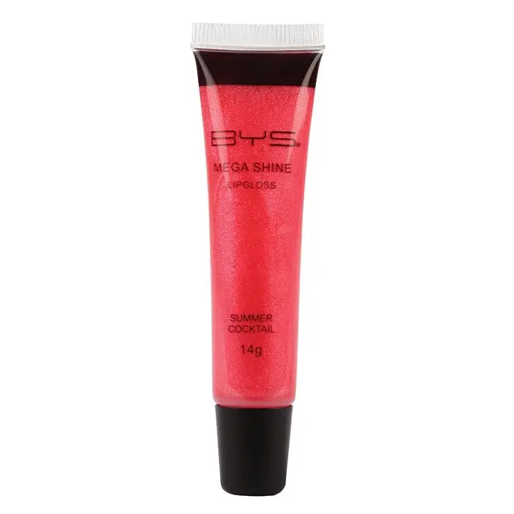 BYS Mega Shine Lipgloss Moisturiser Balm Cosmetic Makeup Summer Cocktail Red 14g