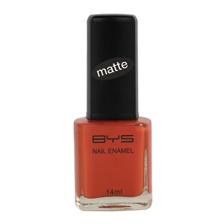 BYS Matte Nail Polish Enamel Lacquer Chip Resistant Lasting Quick Dry ORNG 14ml