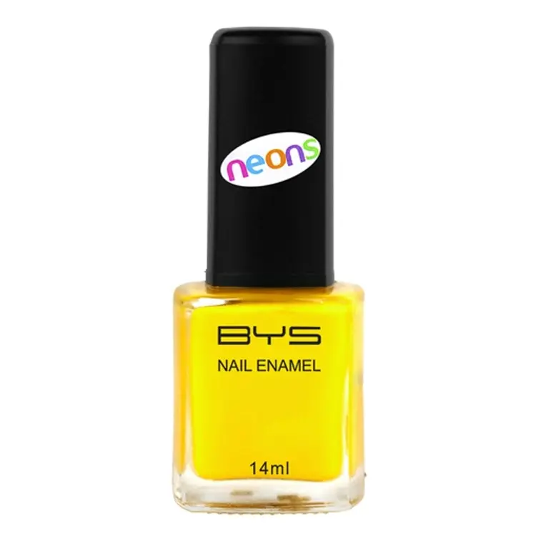 BYS Neons The Right Bright Nail Polish Enamel Lacquer Lasting Quick Dry 14ml YLW