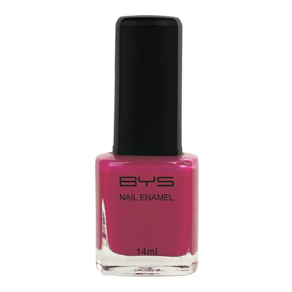 BYS Pink With A Punch Nail Polish Enamel Lacquer Gloss Lasting Quick Dry 14ml