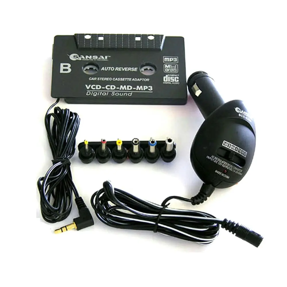 Sansai Portable VCD/CD/MD/MP3 Car Stereo Cassette/Tape Adaptor/Converter Kit