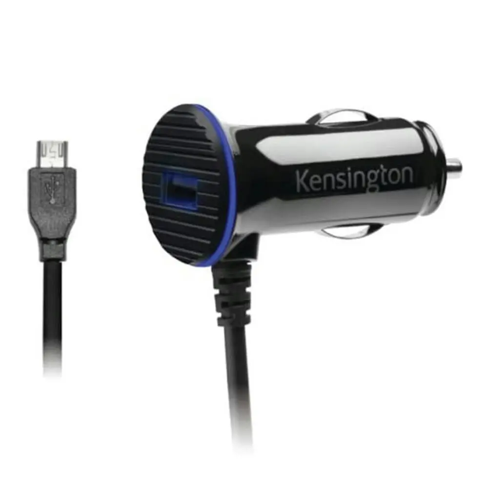 Kensington PowerBolt 3.4 Dual Fast Charge Car Charger w/ Micro USB Cable