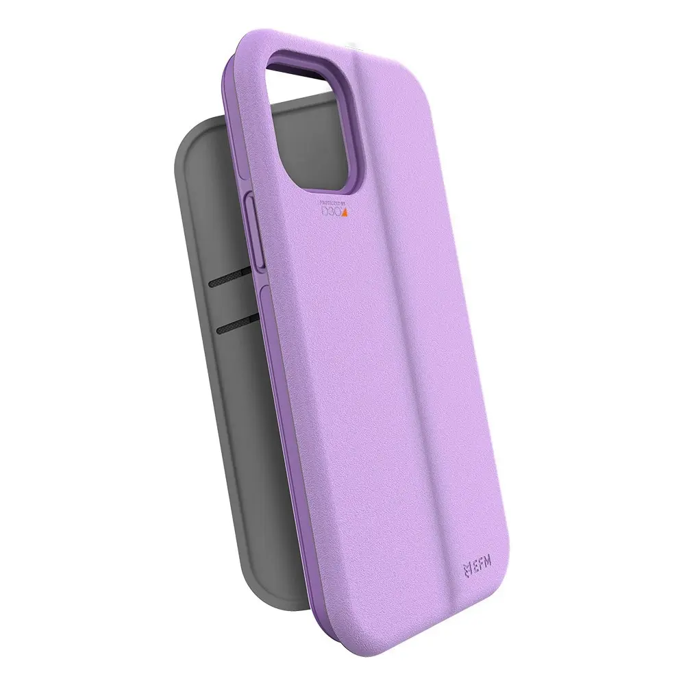 EFM Miami Wallet Case Cover Armour w/ D3O for iPhone 12 Pro Max 6.7in Heliotrope