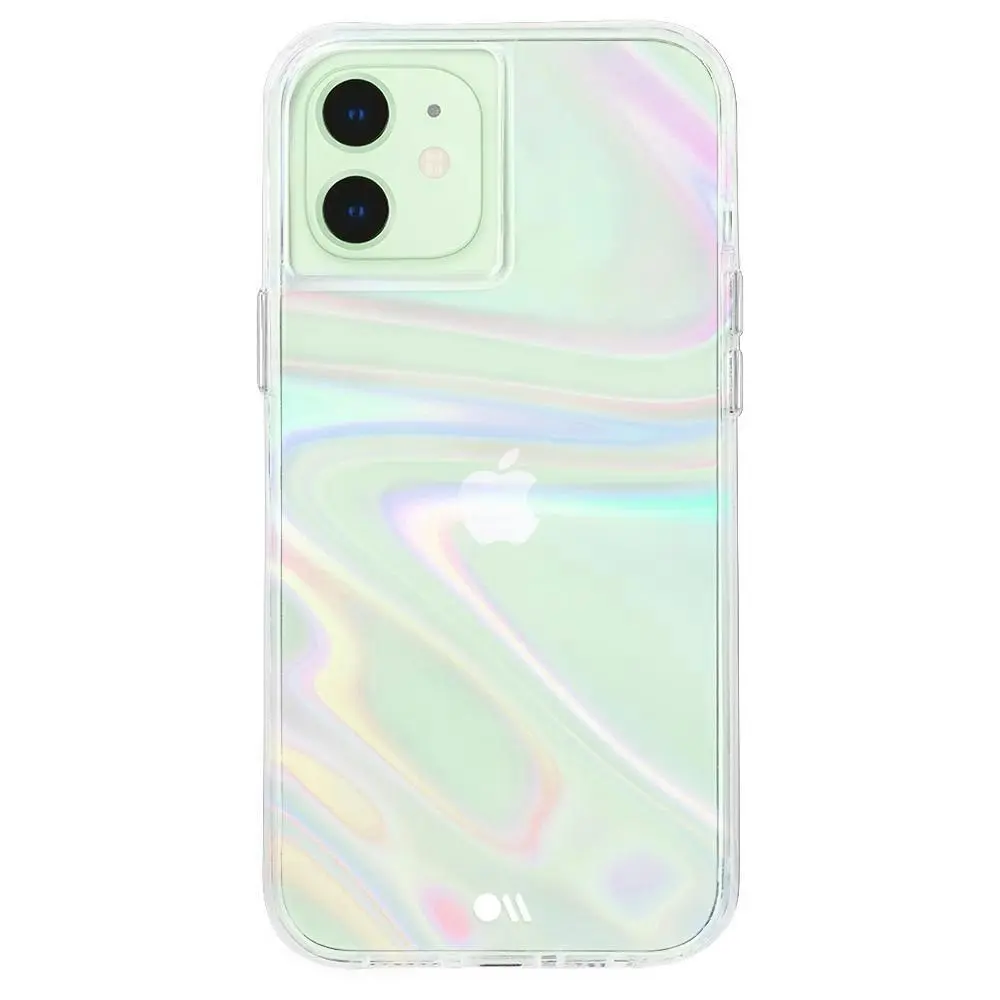 Case-Mate Soap Bubble Case Cover Protect for Apple iPhone 12/12 Pro Iridescent