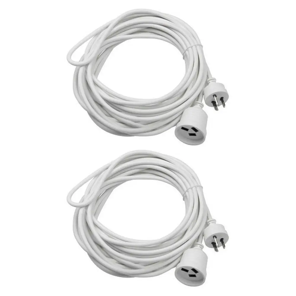 2PK Sansai 5M Power Extension Cord Lead 10A 240V 2400W Max Home Office AU 3-Pin