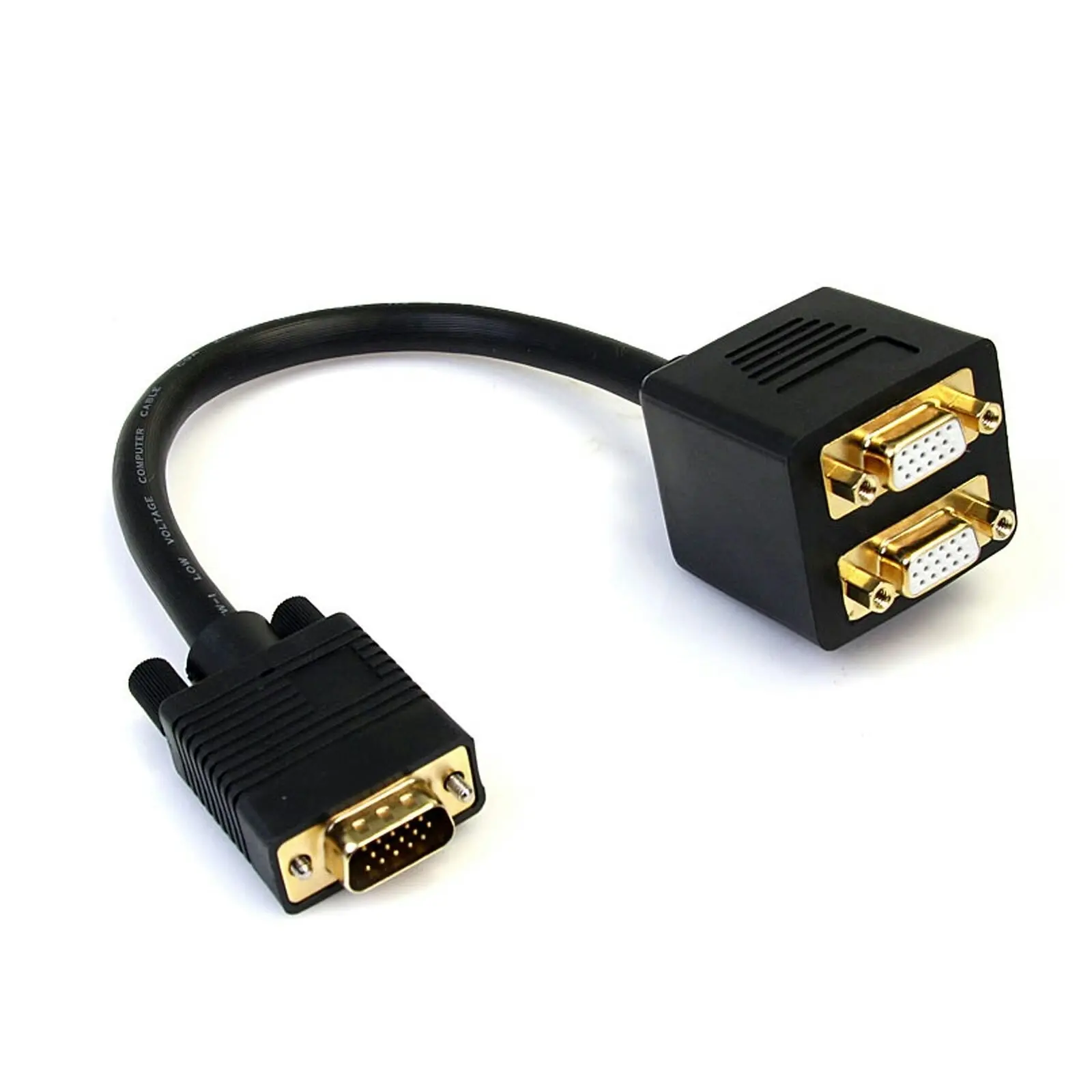 StarTech 30cm 15 Pin VGA Male to 2x VGA Female Digital Video Splitter Cable