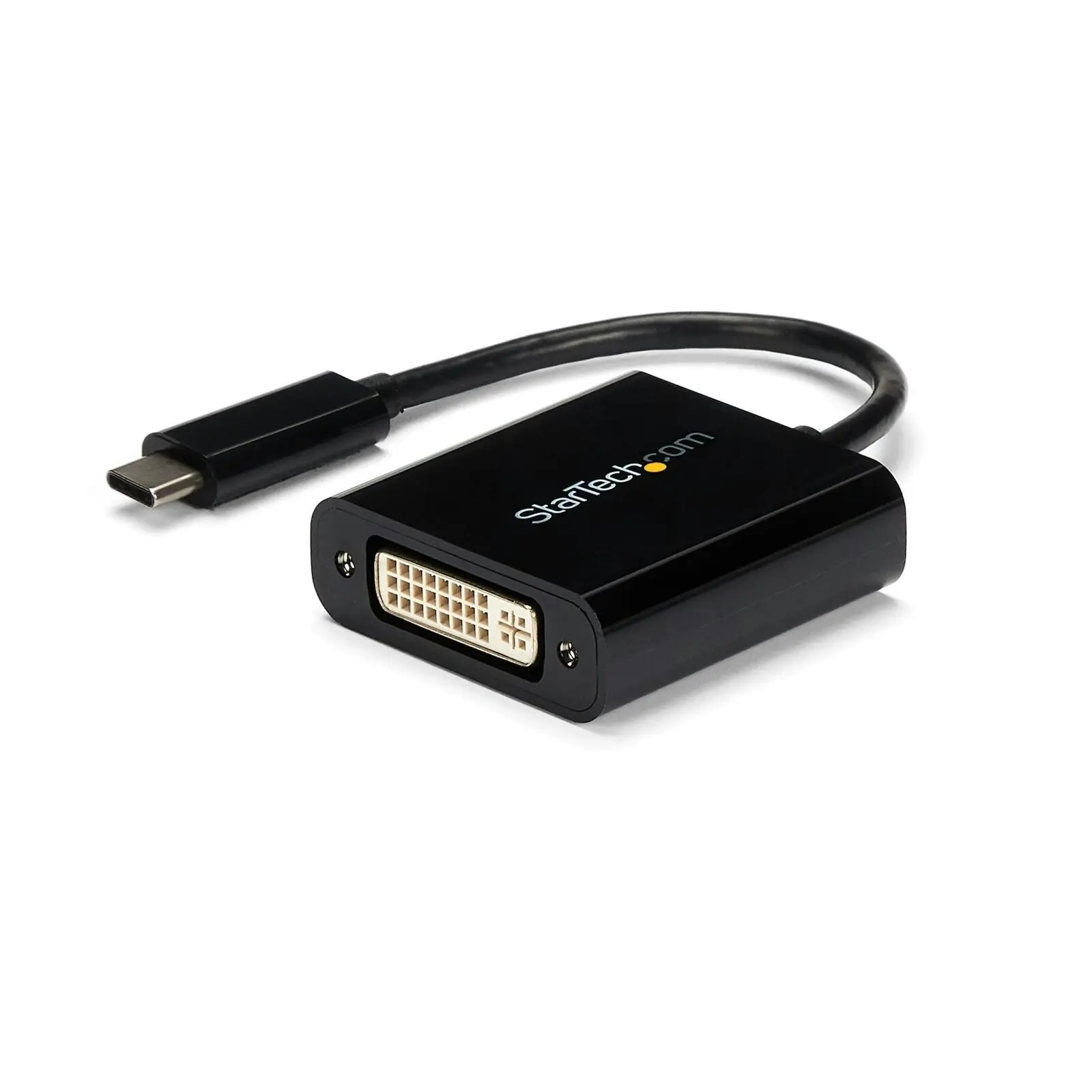 Star Tech USB-C To DVI Adapter 1080p BLK For Chrombook/Mac/Laptop Thunderbolt 3