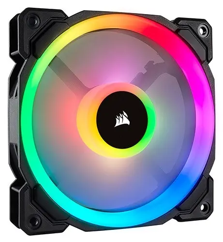 Corsair Dual Light Loop LL120 RGB LED 120mm PWM Cooling Fan for Gaming PC Case