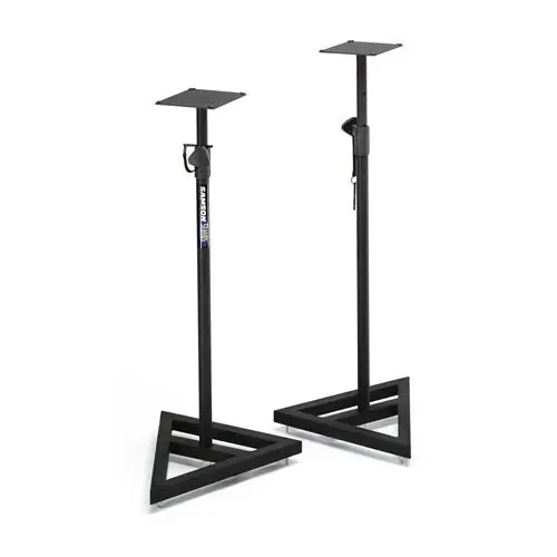 2x Samson Audio MS200 Steel Stand Mount w/ Plate Top for Monitor Speakers Black