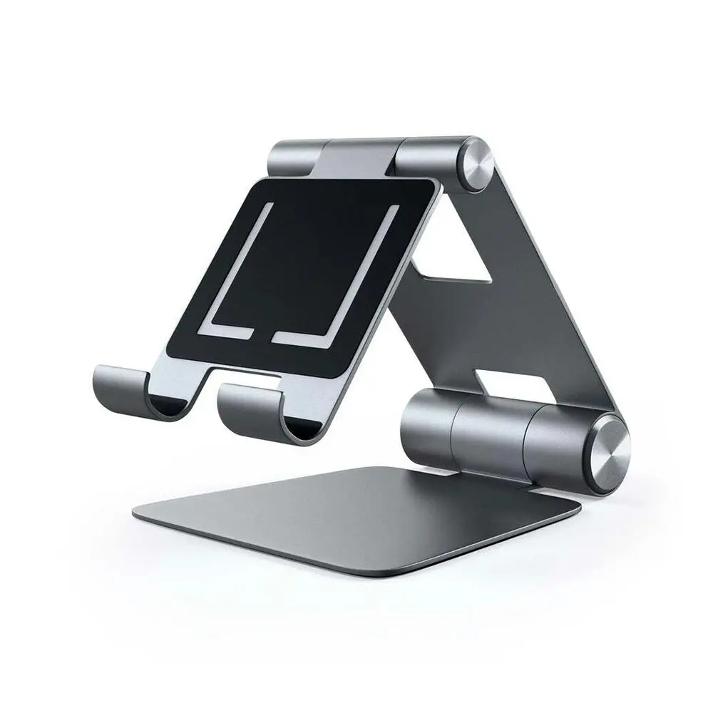 Satechi Aluminium Space Grey R1 Foldable Stand Mount For Phone/Laptop/Tablet