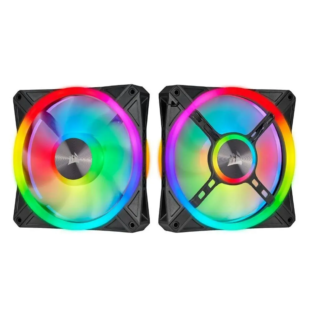 Corsair iCUE QL140 RGB 50.2CFM 140mm PWM 1250RPM Cooling Fan f/Gaming PC Case BK