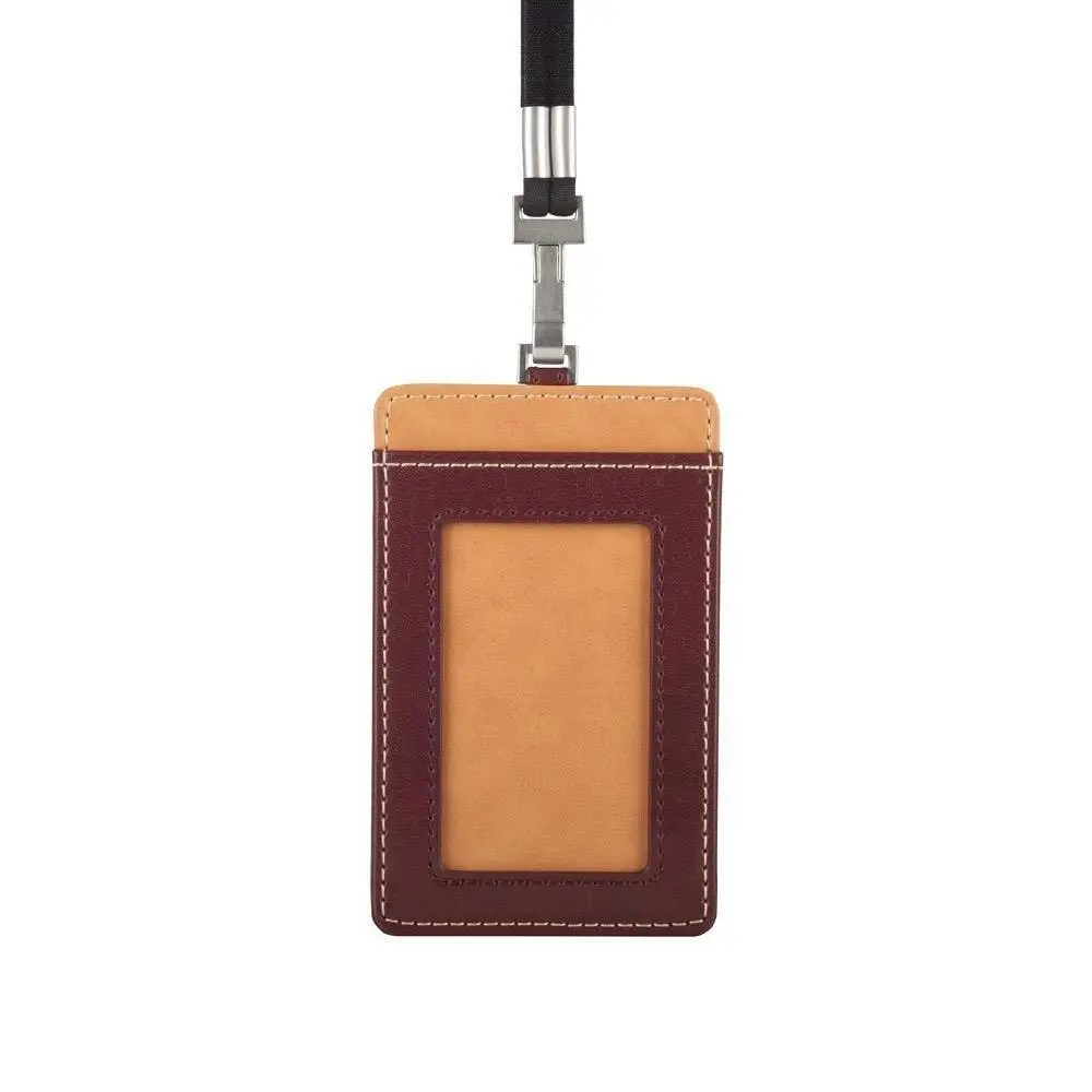 Moshi Adjustable Detachable 11.3x7cm Travel Badge/ID Holder w/Rear Slot Burgundy