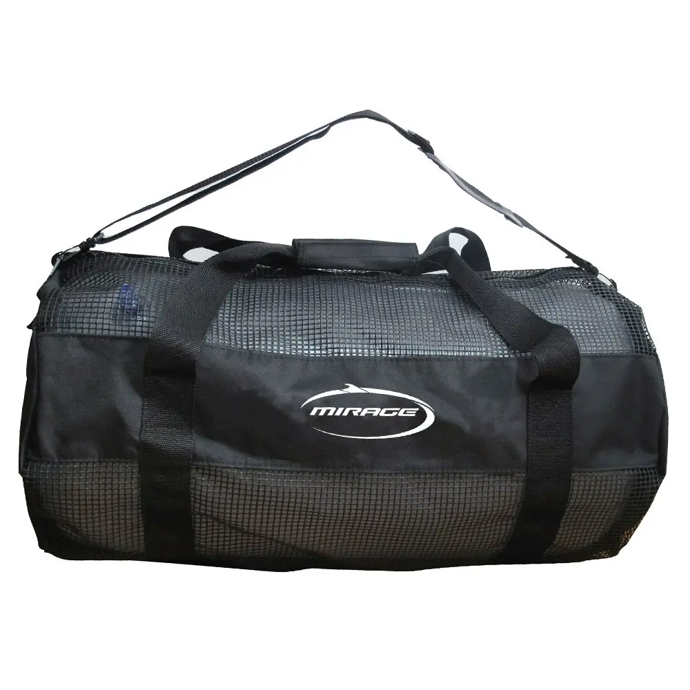 Mirage Mesh Resort 65x34cm Duffle Fitness Travel Gym Bag w/ Carry Handles Black