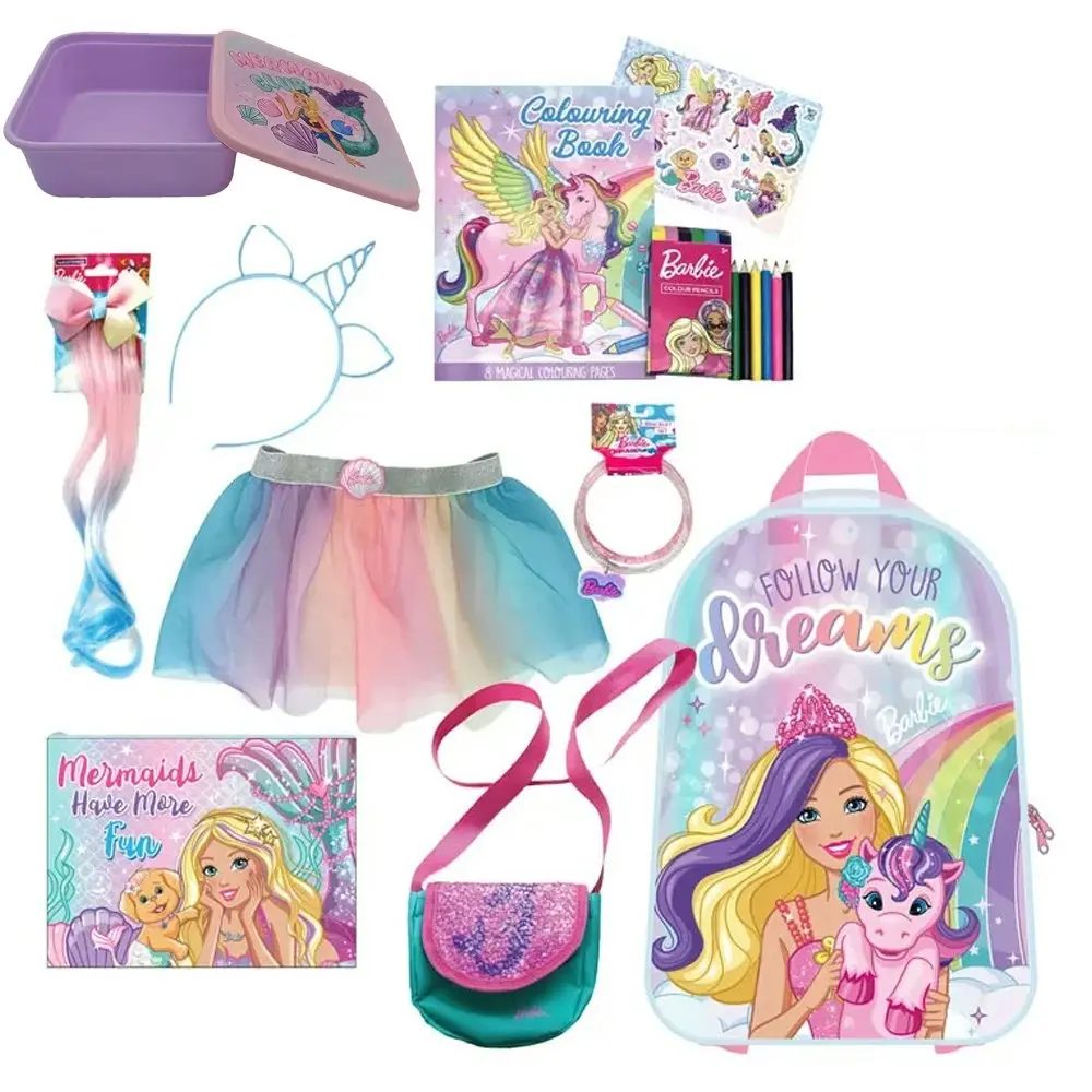 Barbie Dreamtopia Retail Showbag Kids 3y+ w/ Skirt/Hair Extension/Backpack