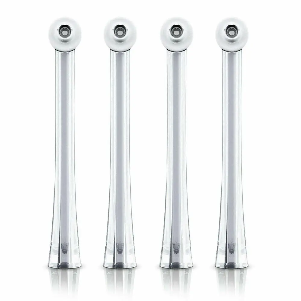 4pc Philips HX8032/05 Replacement Nozzle Dental Heads for AirFloss Ultra Silver