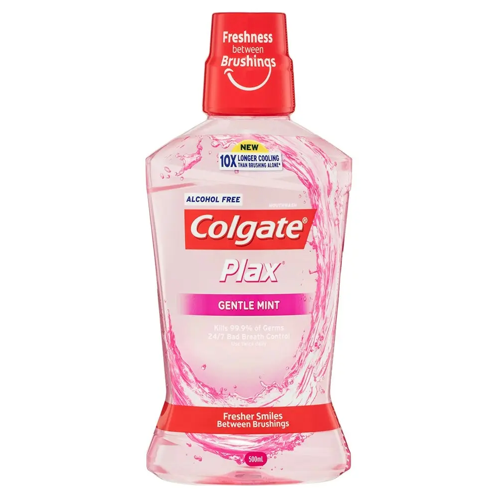 Colgate 500ml Plax Gentle Mint Mouthwash Alcohol Free Mouth Wash Oral Care