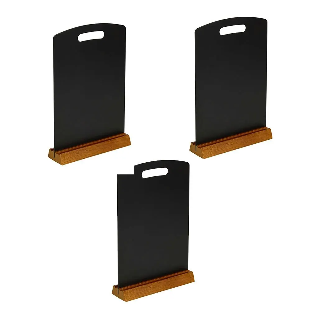 3PK Quartet A4 Menu 30cm Double Sided Chalk Board Restaurant Wedding Table Sign