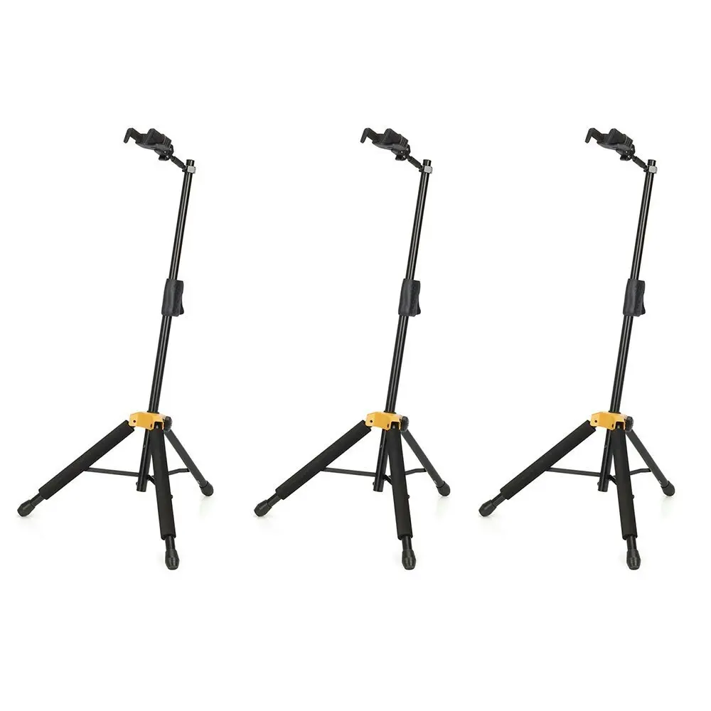 3PK Hercules Single Guitar Stand/Holder Floor Rack Auto Grip w/Foldable Yoke MC6