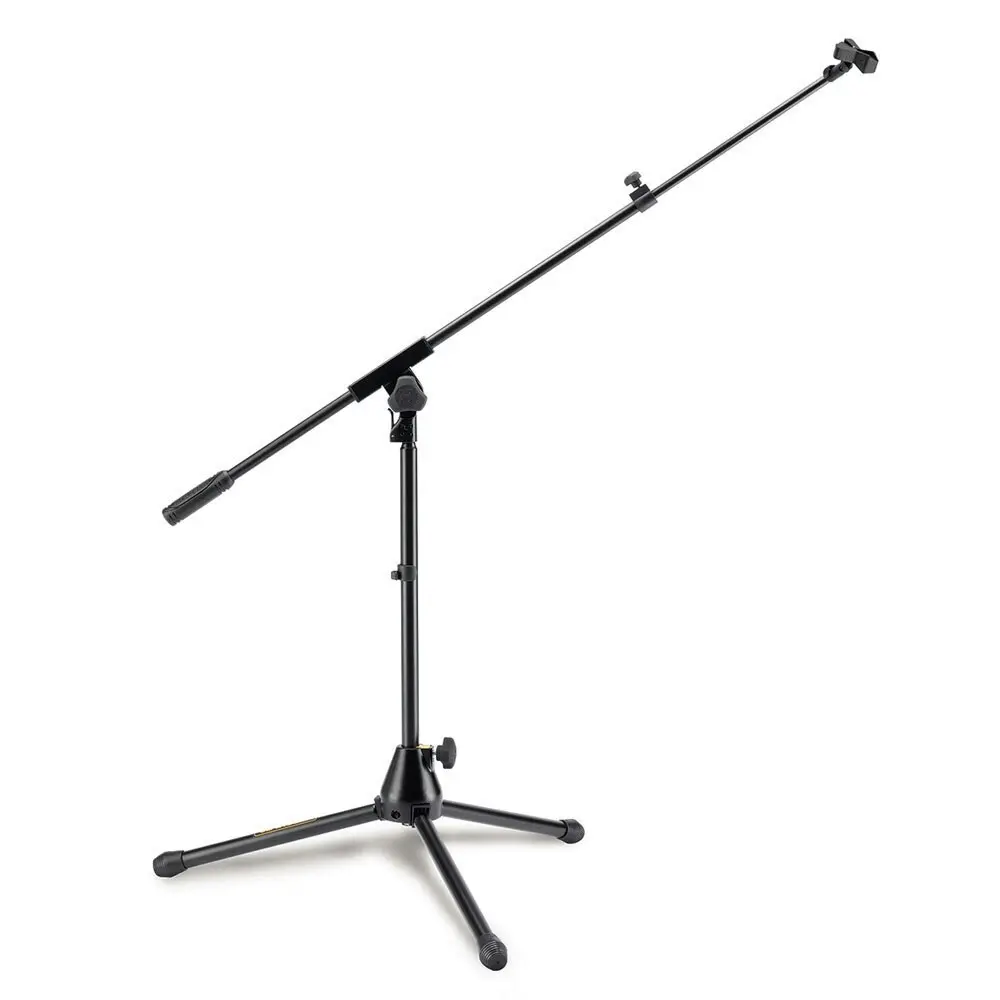 Hercules MS540B Low Profile Tripod Microphone Stand/Holder w/ Boom/Mic Clip BLK