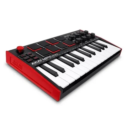 Akai Professional MPKMINI 31cm Portable Key/Pad Controller Musical Keyboard Red