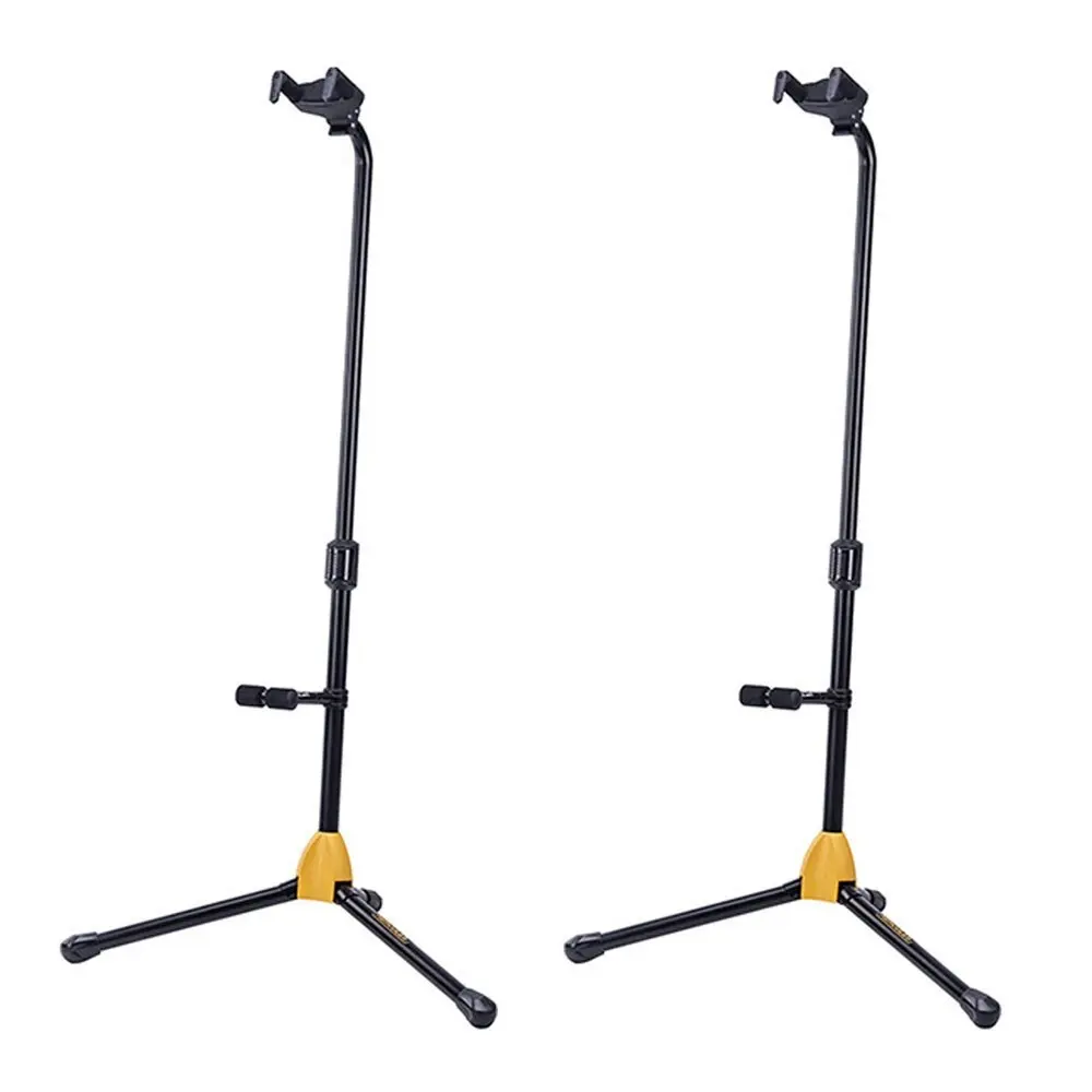 2PK Hercules Single Guitar Stand/Holder Floor Rack AGS Auto Grip w/ Rest MC6 BLK