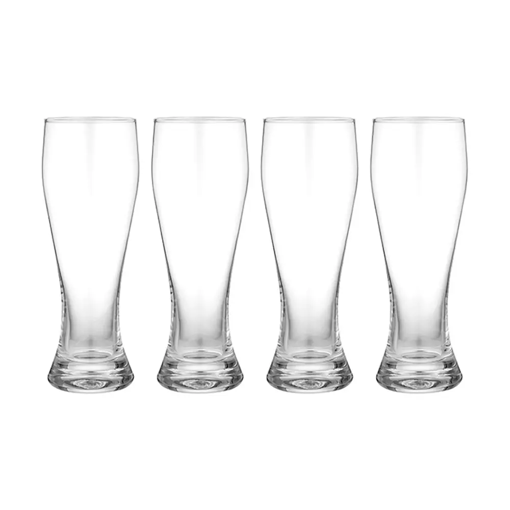 4pc Tempa Quinn 400ml Beer Glass Crystal Drinking Glassware Party Cup Set Clear