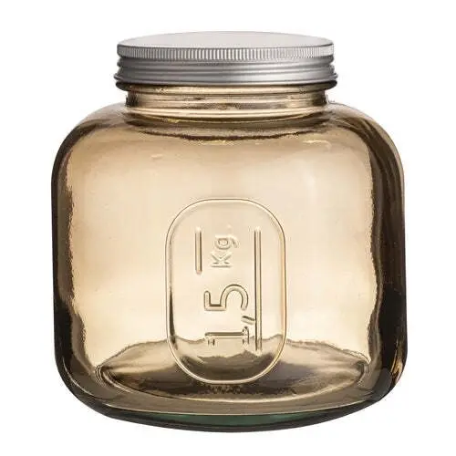 Ladelle Eco Recycled Rustico Glass 1500ml Storage Jar Bottle Container w/Lid SMK