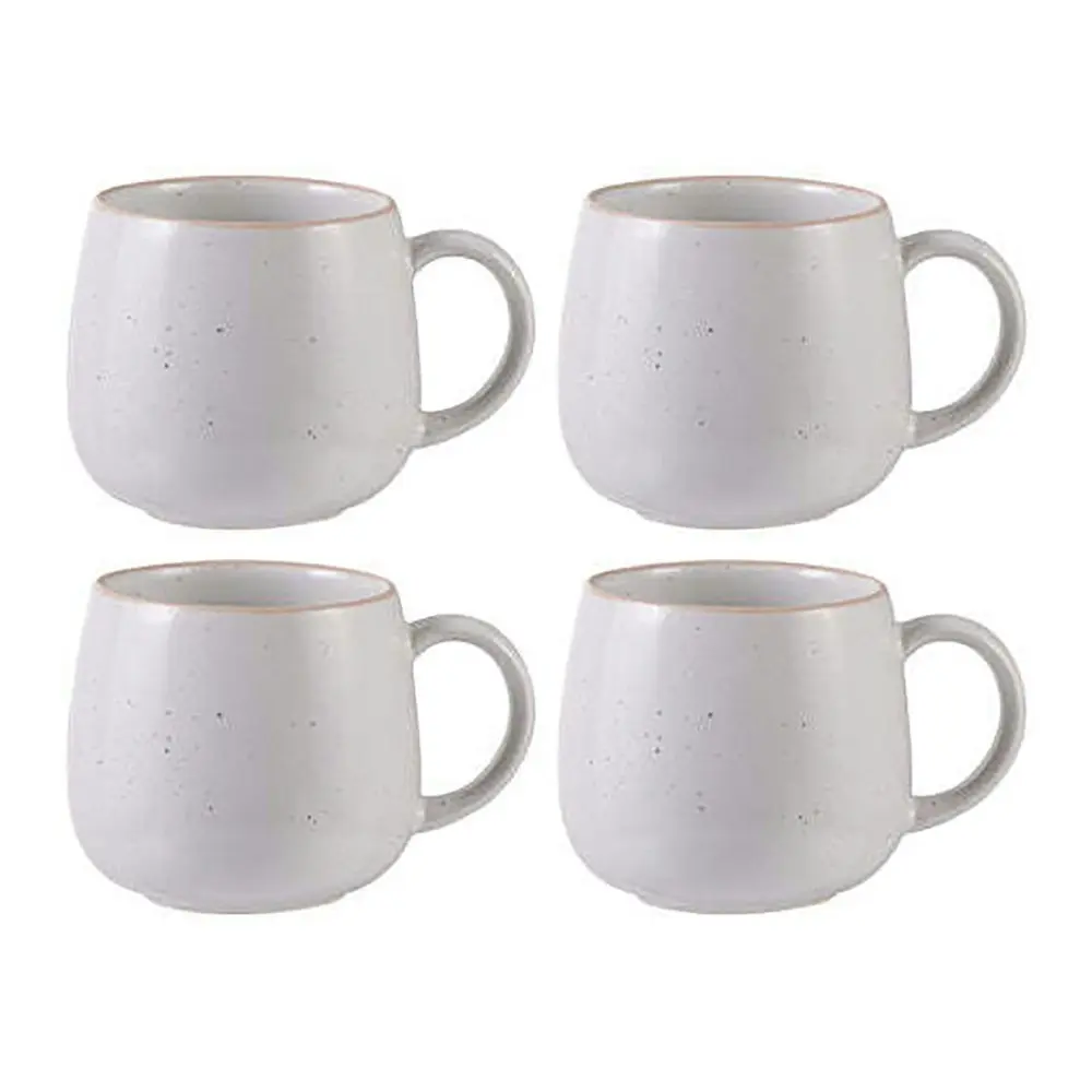 4pc Ladelle Nestle Mug/Cup Set 450ml Hot/Cold Drink Tea/Coffee Stoneware