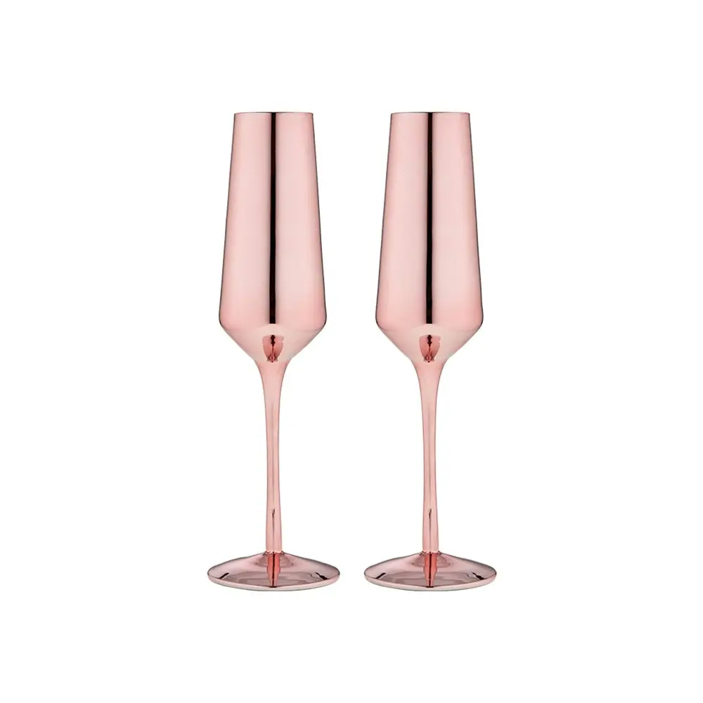 2pc Tempa Aurora 225ml Champagne Glass/Sparkling Wine Drinkware Cup Rose Gold