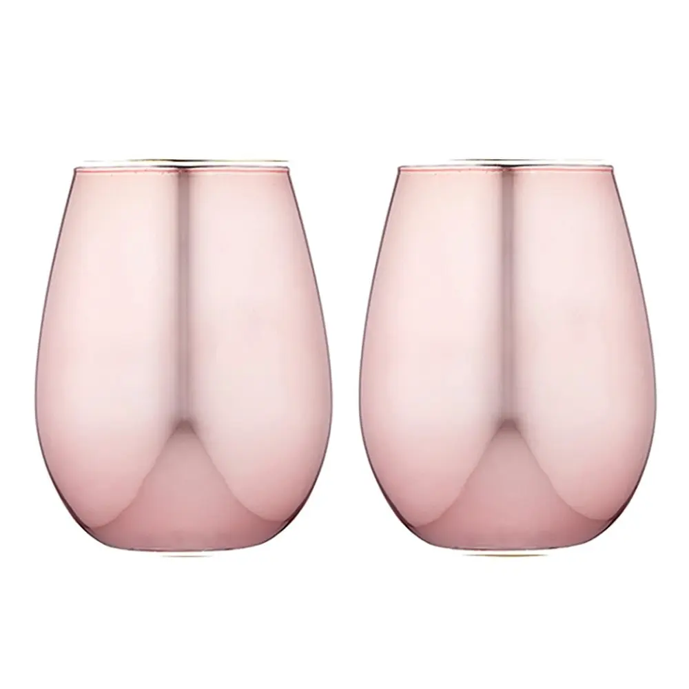 2x Tempa Aurora 600ml Cocktail Glass Tumbler Wine/Water/Juice Glassware Cup Rose