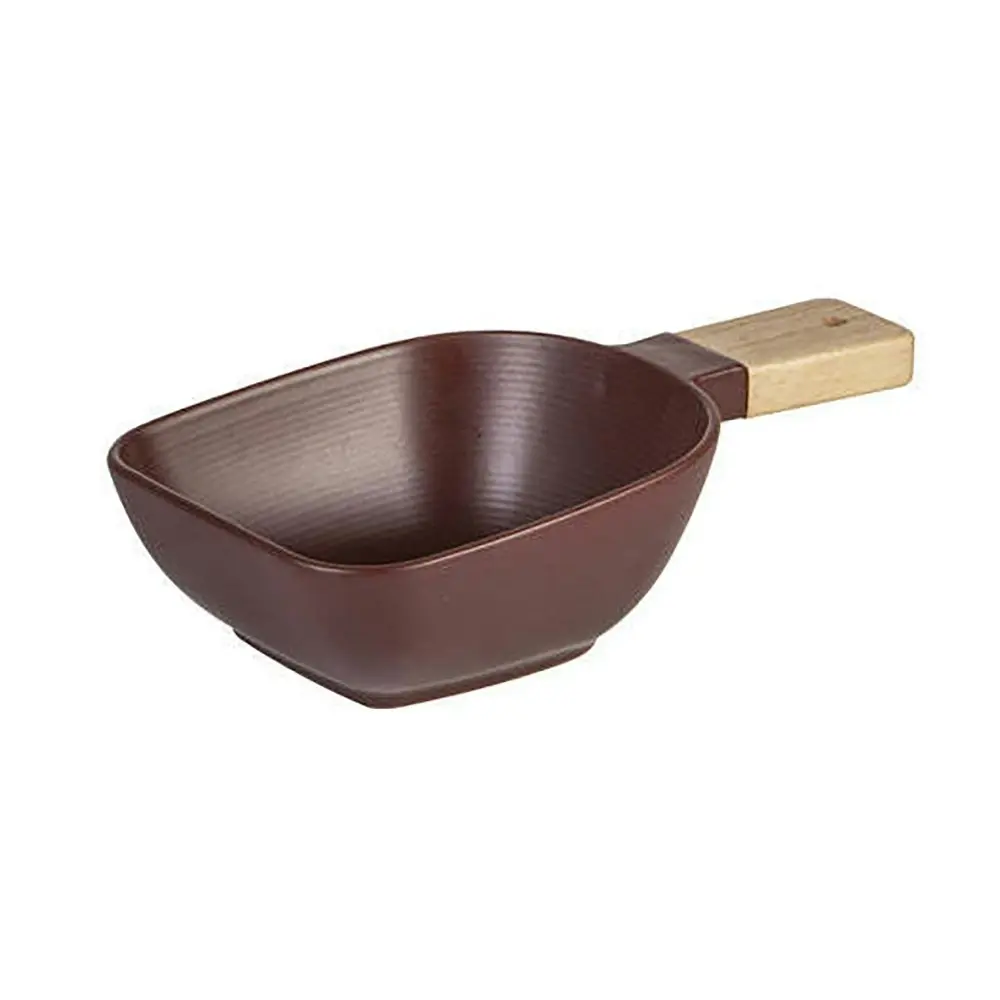 Ladelle Linear Texture Wine 23cm Porcelain Dish Food Bowl w/ Serve Stick Small