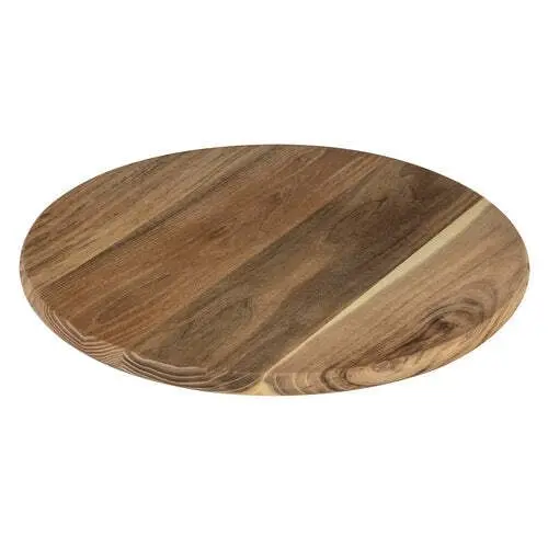 Ladelle Otway 40cm Teak Spinning Server Kitchen Table Lazy Susan Board Brown