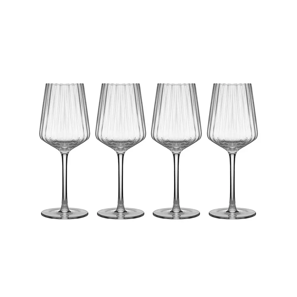 4pc Tempa Esme 400ml Crystal Stem Wine Glass Drinking Glassware Party Cup Clear