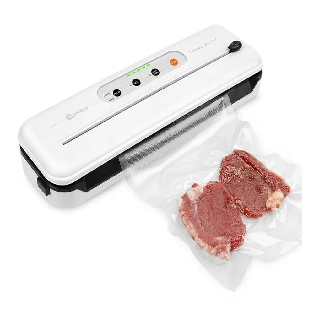 Sansai Electric Vacuum Sealer 60kPa Powerful Suction f/ Food Locks In Freshness