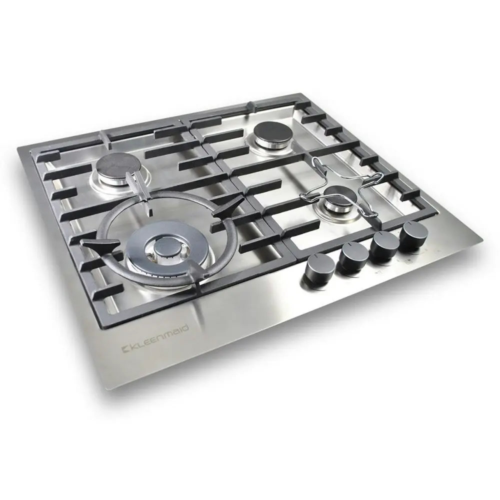 Kleenmaid 60cm Stainless Steel Mounted Gas Cooktop/Stovetop w/Wok Burner GCT6030