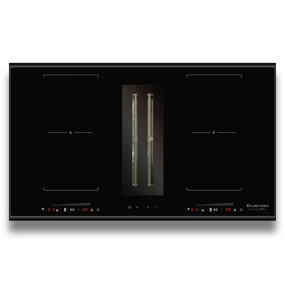 Kleenmaid Induction Electric Cooktop/Hood w/Integrated Down Draft Extractor 90cm