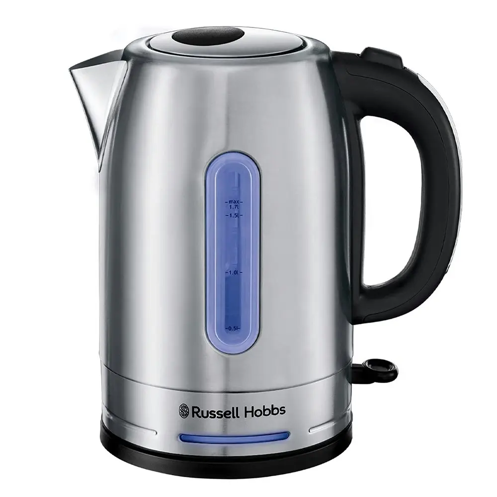 Russell Hobbs RHK26330 Electric 1.7L Quiet Kettle Stainless Steel Water Jug SLV